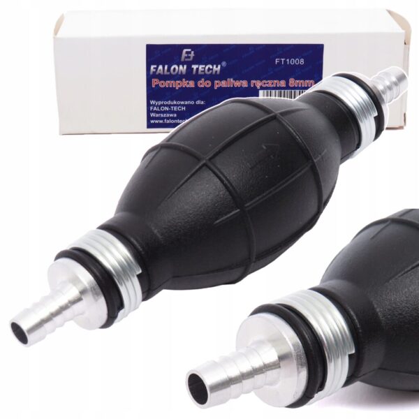 POMPKA DO PALIWA RĘCZNA GUMOWA GRUSZKA Zawór 8 mm FALON-TECH