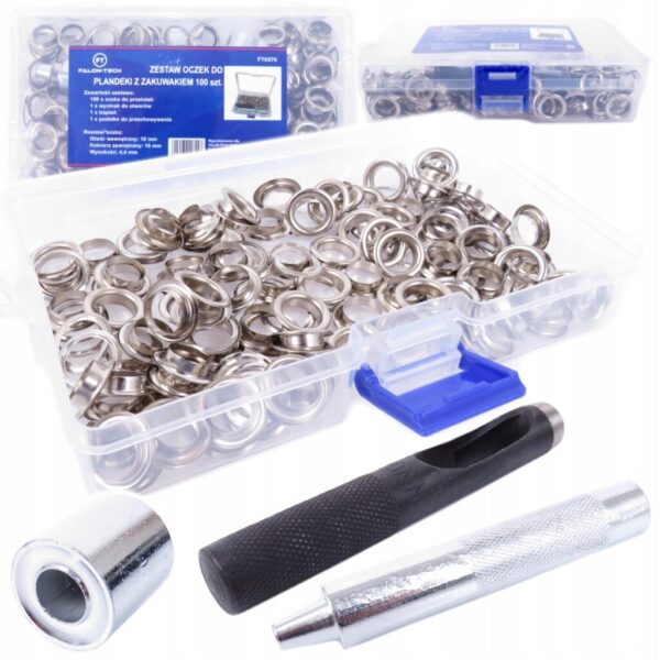 OCZKA Z ZAKUWAKIEM DO PLANDEKI Zestaw KALETNICZY LUWERSY REMIZKI 100 szt.