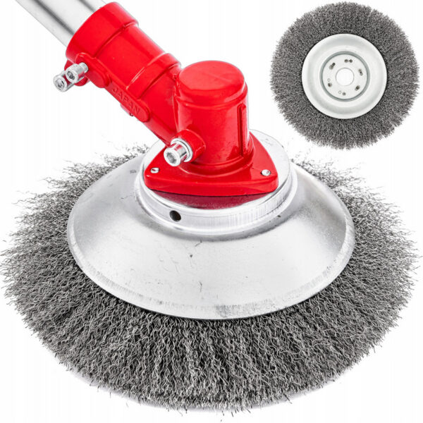 SZCZOTKA DRUCIANA DO KOSTKI BRUKOWEJ CZYSZCZENIA MCHU Z KOSTKI 200/25,4mm