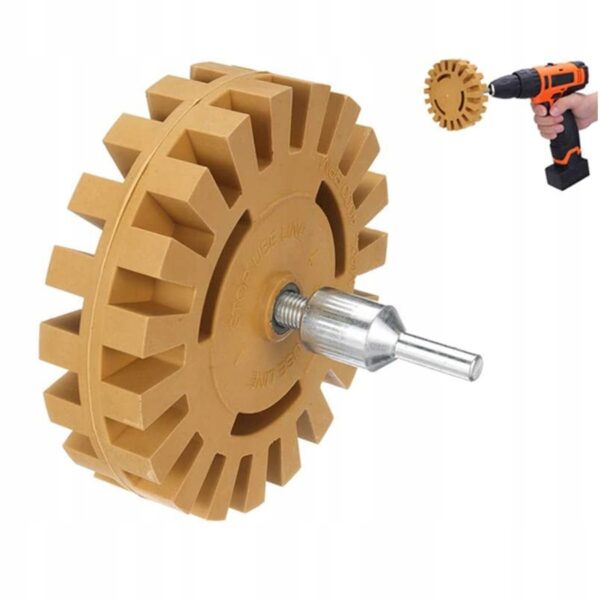 GUMOWY KRĄŻEK DYSK DO USUWANIA KLEJU FARBY NAKLEJEK FOLII FALON-TECH FT04K