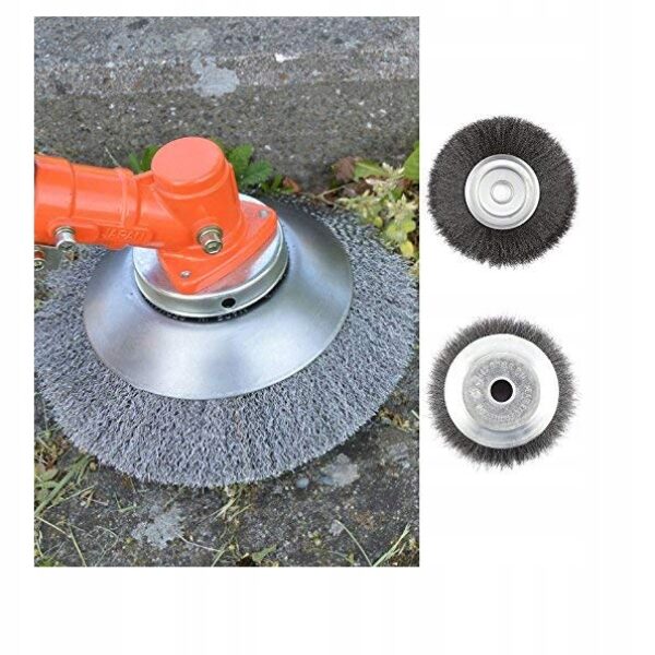 SZCZOTKA DRUCIANA DO KOSTKI BRUKOWEJ CZYSZCZENIA MCHU Z KOSTKI 200/25,4mm