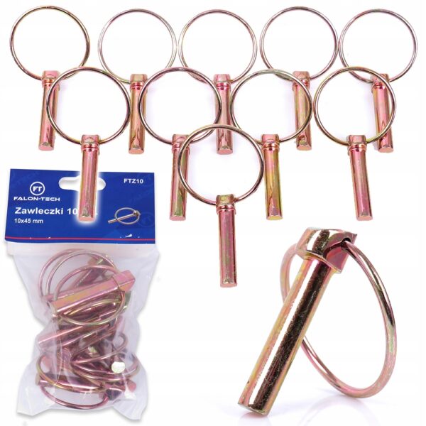 ZAWLECZKI OCZKOWE WARSZTATOWE DO MASZYN ROLNICZYCH 10szt. SUPER MOCNE