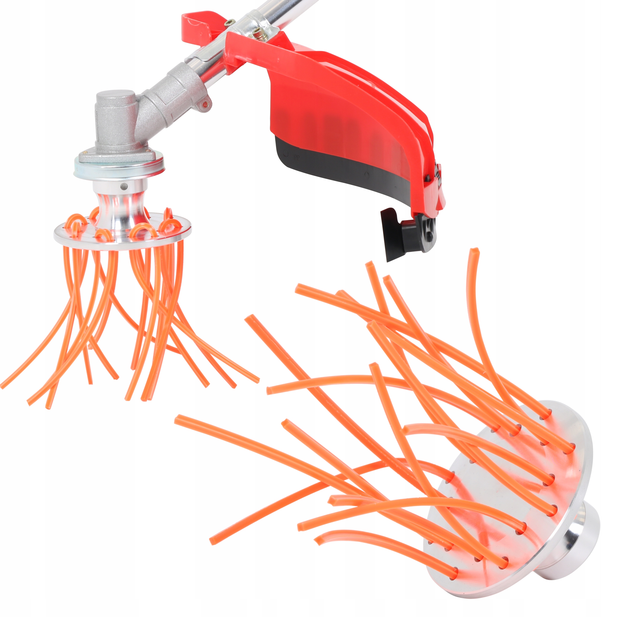 GŁOWICA ŻYŁKOWA DO KOSY TARCZA SZCZOTKA DO USUWANIA TRAWY CHWASTÓW BRUDU - obrazek 2