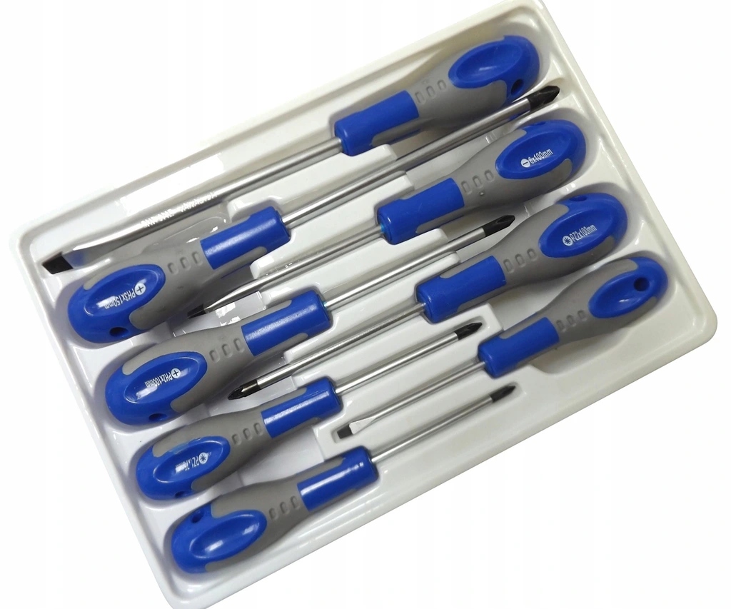 ŚRUBOKRĘTY WKRĘTAKI Z MAGNNESEM ZESTAW 8 szt. Cr-V - obrazek 4