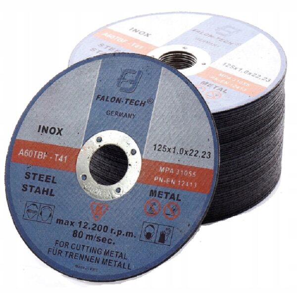 TARCZA DO CIĘCIA METALU inox 125 x 1,0 FALON TECH