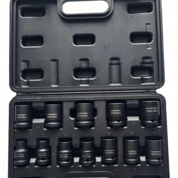 NASADKI UDAROWE KRUTKIE KUTE 1/2" 10-24mm CR-Mo ZESTAW 13szt.