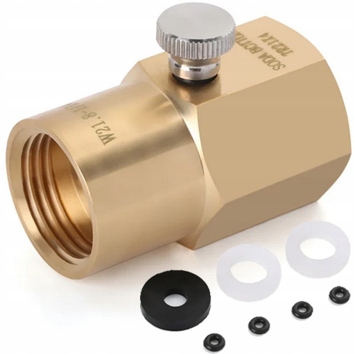 ADAPTER PRZEJŚCIÓWKA ZŁĄCZE DO NAPEŁNIANIA BUTLI SODASTREAM Co2 W21.8-14. - obrazek 2