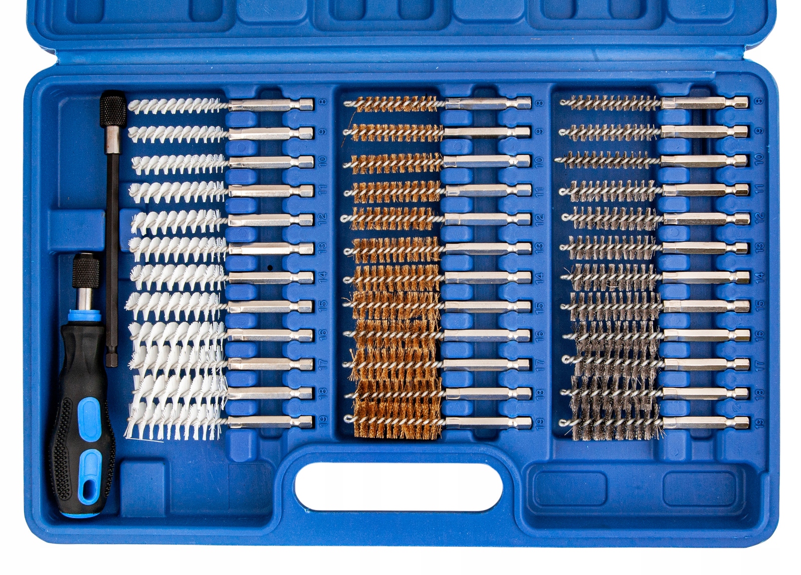 SZCZOTKI DO CZYSZCZENIA GNIAZD WTRYSKIWACZY ŚWIEC ŻAROWYCH Zestaw 38 szt. - obrazek 3