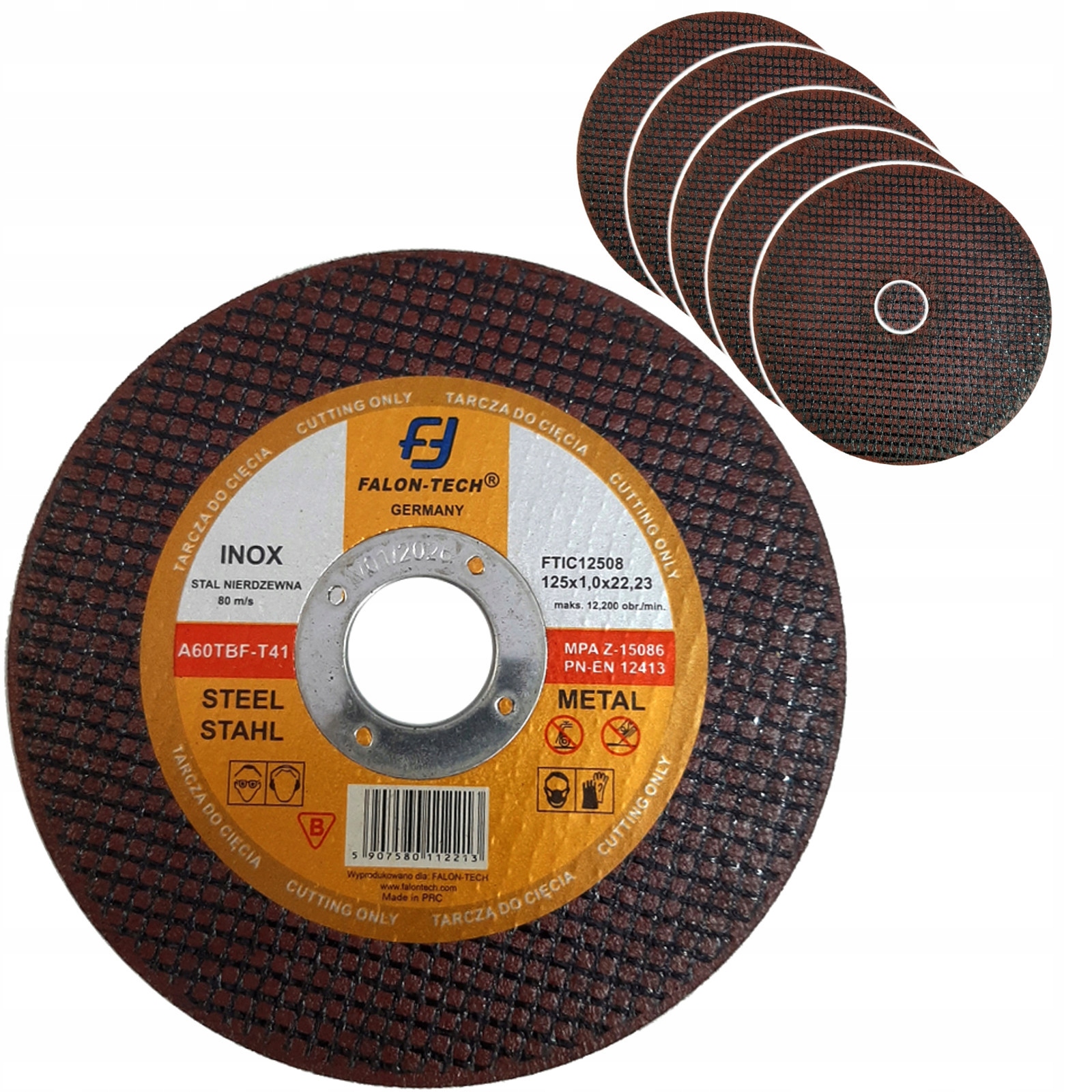 TARCZA DO CIĘCIA METALU INOX 125/1,0mm 50szt. HIT! FALON-TECH