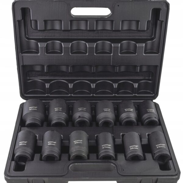 NASADKI UDAROWE Długie KUTE 3/4" Zestaw 12 Szt. 24-41 MM