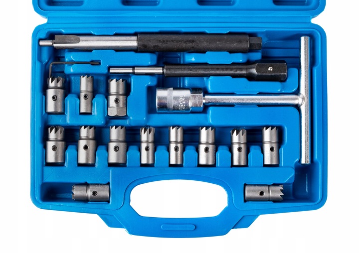 FREZY DO GNIAZD WTRYSKIWACZY WTRYSKÓW ZESTAW 17el - obrazek 2