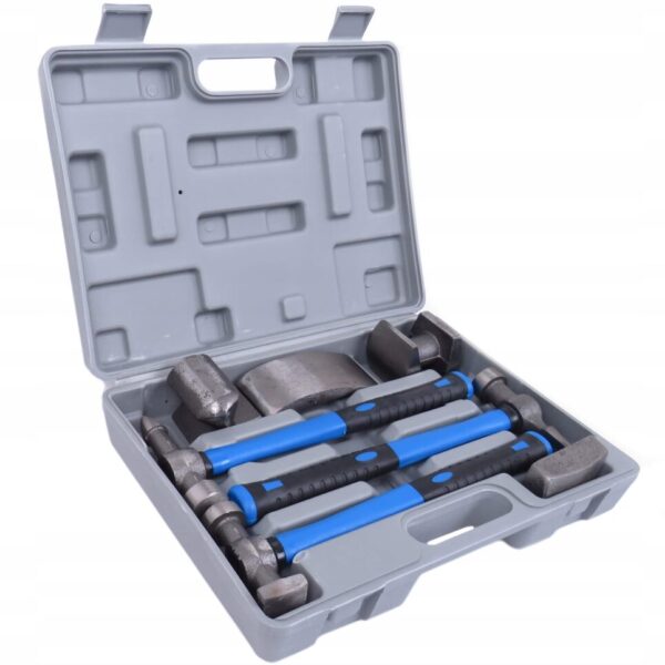 ZESTAW NARZĘDZI BLACHARSKICH MŁOTKÓW I KOWADEŁEK DO BLACHY Zestaw 7 EL.