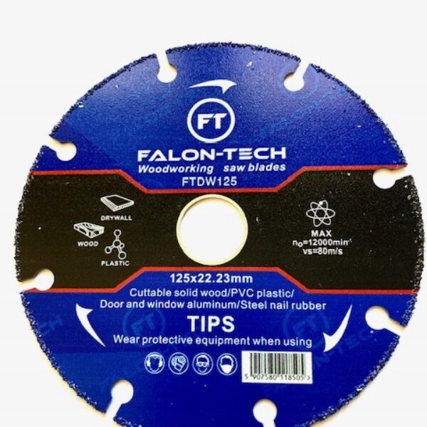 TARCZA DIAMENTOWA 125MM DO DREWNA PLASTIKU UNIWERSALNA Z NASYPEM WĘGLIKÓW