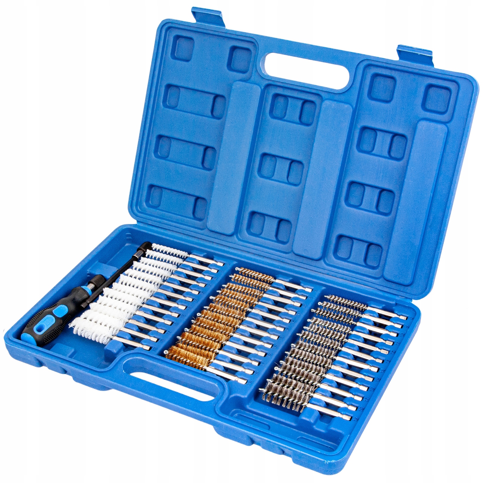 SZCZOTKI DO CZYSZCZENIA GNIAZD WTRYSKIWACZY ŚWIEC ŻAROWYCH Zestaw 38 szt. - obrazek 4