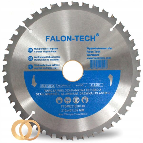 TARCZA DO CIĘCIA ALUMINIUM DREWNA PLASTIKU 210x32/40T wielozadaniowa