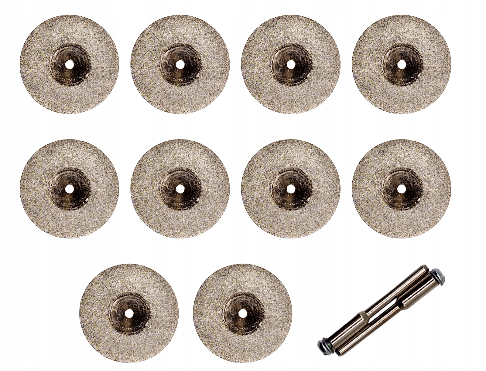 TARCZA DIAMENTOWA Ø50mm DO MINISZLIFIERKI DREMELA 10 TARCZ + 2 TRZPIENIE - obrazek 4