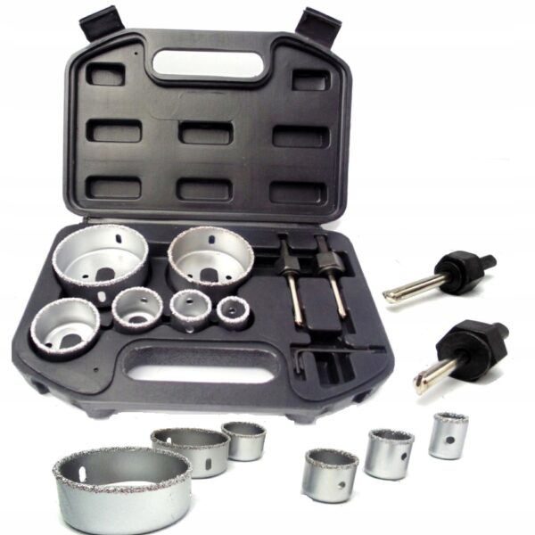 OTWORNICE WOLFRAMOWE DO GLAZURY PŁYTEK CERAMICZNYCH ZESTAW 8 ELEMENTÓW