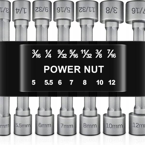 KLUCZE NASADKI BITY DO WKRĘTARKI 1/4" ZESTAW 14 elementów FALON-TECH