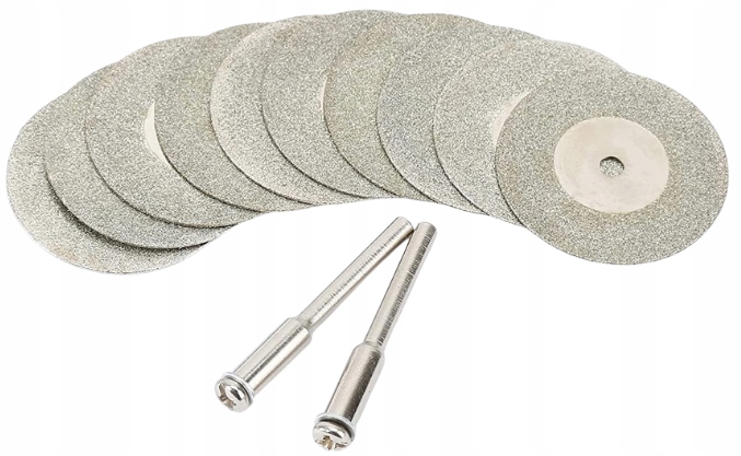 TARCZA DIAMENTOWA Ø 30mm DO MINISZLIFIERKI DREMLA 10 TARCZ + 2 TRZPIENIE - obrazek 3