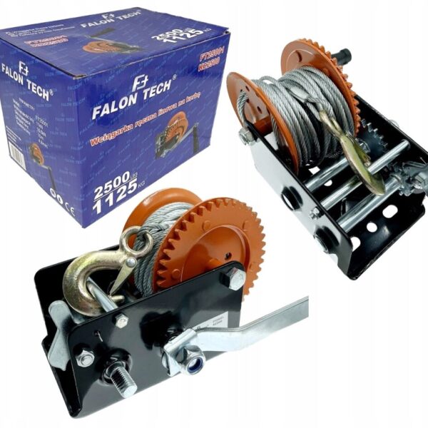 WYCIĄGARKA RĘCZNA LINOWA NA KORBĘ 1136kg