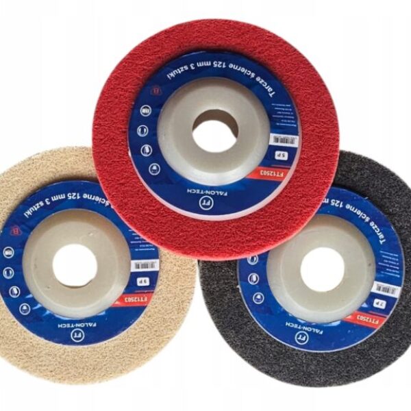 TARCZE ŚCIERNE Z WŁÓKNINY ŚCIERNICA DO POLEROWANIA SZLIFOWANIA 3szt.