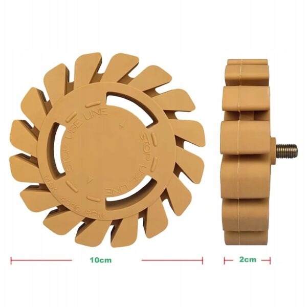 GUMOWY KRĄŻEK DYSK USUWANIA KLEJU FARBY NAKLEJEK FOLII FALON-TECH FT03K