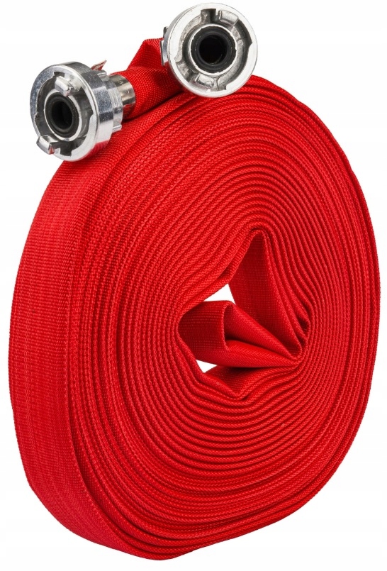 WĄŻ STRAŻACKI Parciany DO BRUDNEJ WODY SZAMBA 1" 20M MOCNY 8 BAR 2x złącza - obrazek 3