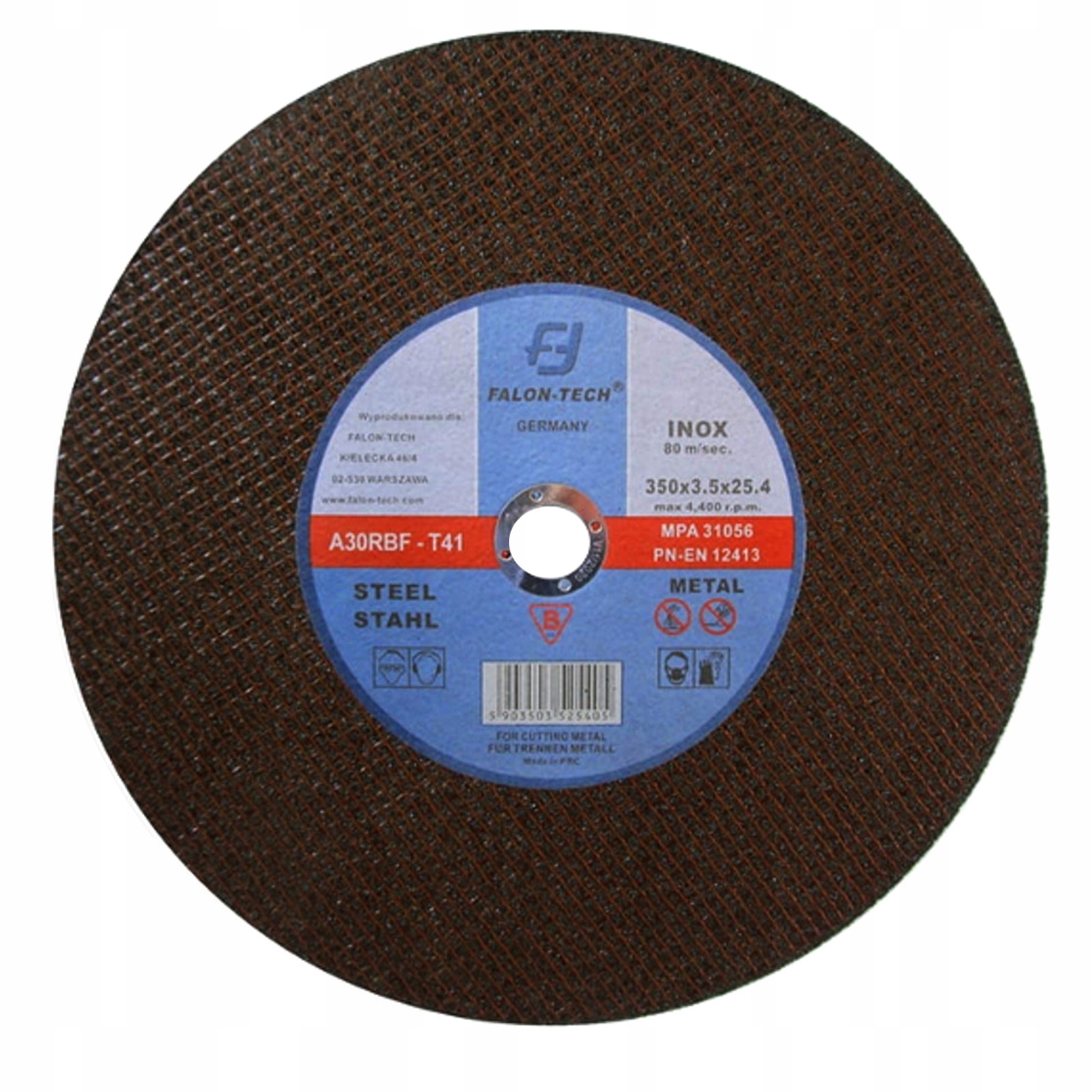 TARCZA DO CIĘCIA METALU 350x25,4mm 5szt FALON-TECH