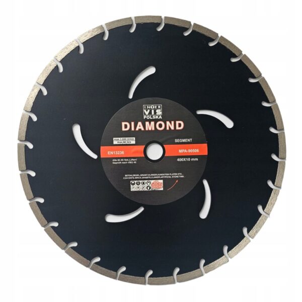 TARCZA DIAMENTOWA SEGMENTOWA 400x25.4mm DO CIĘCIA BETONU