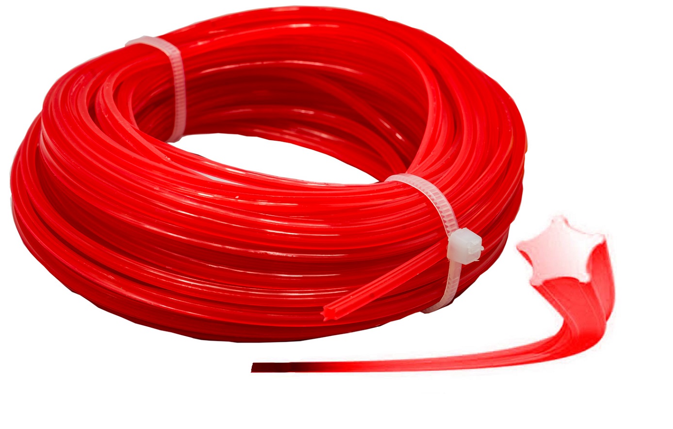 ŻYŁKA TNĄCA DO KOSY PODKASZARKI 2,4mm 50m GWIAZDKA STAR FALON-TECH - obrazek 2