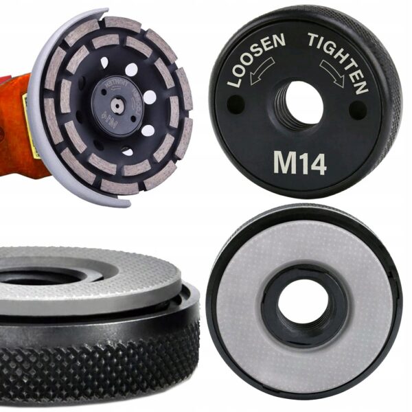 NAKRĘTKA SZYBKOMOCUJĄCA DO SZLIFIERKI CZARNA Profi QUICK M14 FALON-TECH