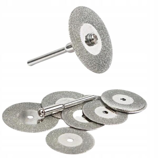 TARCZA DIAMENTOWA Ø 30mm DO MINISZLIFIERKI DREMLA 10 TARCZ + 2 TRZPIENIE