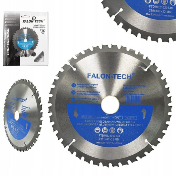 TARCZA PIŁA DO CIĘCIA ALUMINIUM DREWNA PLASTIKU 160x20/40T wielozadaniowa