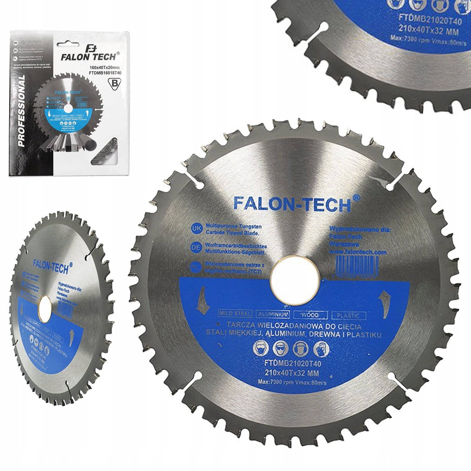 TARCZA PIŁA DO CIĘCIA ALUMINIUM DREWNA PLASTIKU 160x20/40T wielozadaniowa