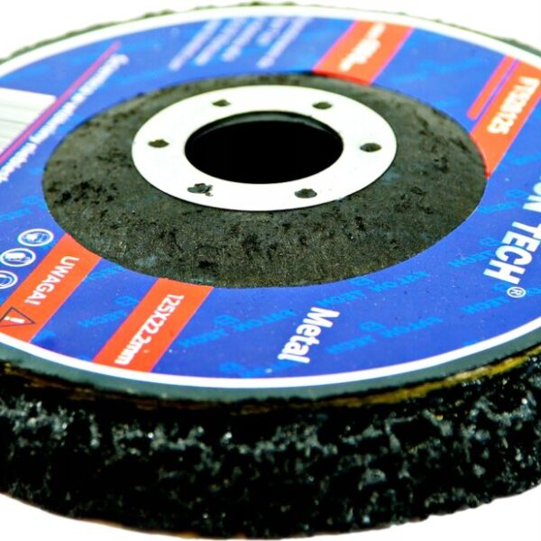 TARCZA ŚCIERNA WŁÓKNINA WŁOS MURZYNA DO METALU RDZY 125mm 22,2mm 5 Sztuk