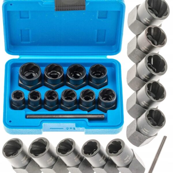 NASADEKI CR-Mo DO USZKODZONYCH OBROBIONYCH ŚRUB NAKRĘTEK ZWSTAW 11szt.