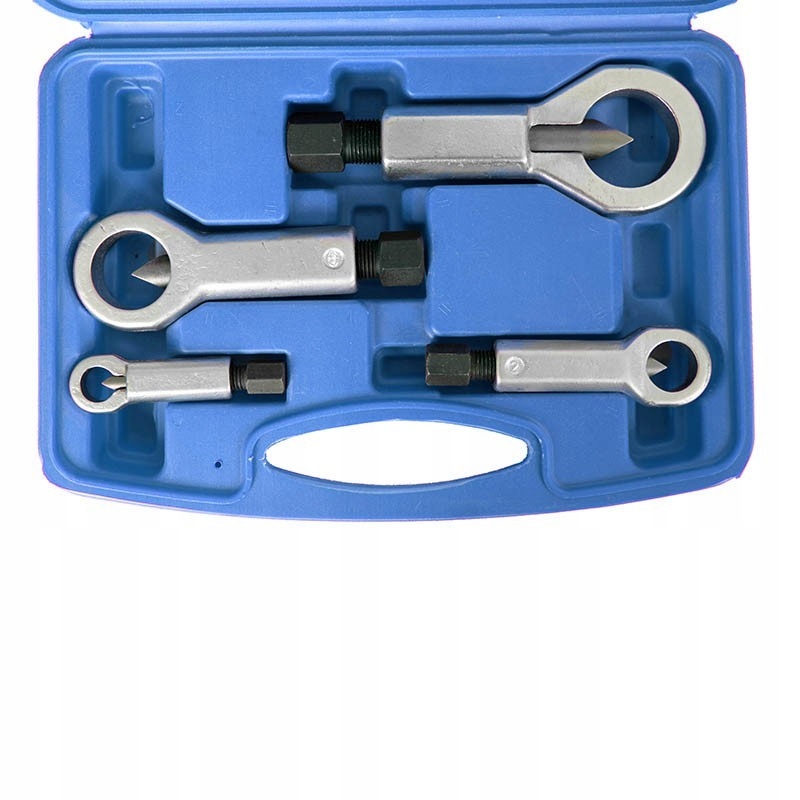 PRZECINAKI ZESTAW KOMPLET DO CIĘCIA NAKRĘTEK ŚRUB 4 CZĘŚCI WALIZKA 9-27MM - obrazek 2