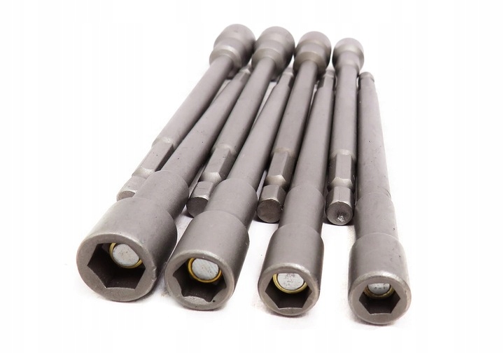 KLUCZE NASADKI MAGNETYCZNE DO WKRĘTARKI DŁUGIE 150mm 8szt 6-13 mm - obrazek 3