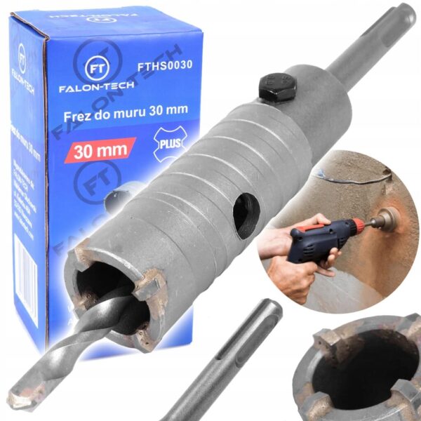 OTWORNICA, KORONKA, FREZ do MURU Ø 30mm SDS PLUS+