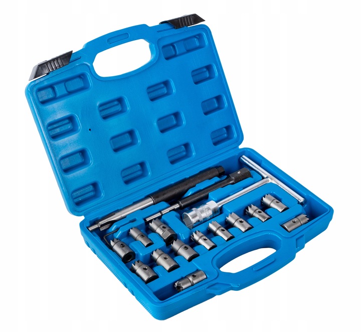 FREZY DO GNIAZD WTRYSKIWACZY WTRYSKÓW ZESTAW 17el