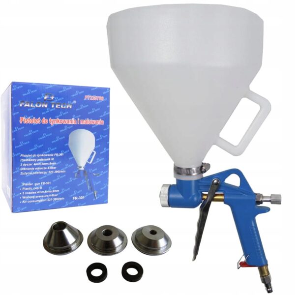 PISTOLET DO TYNKOWANIAI MALOWANIA ŚCIAN FALON-TECH