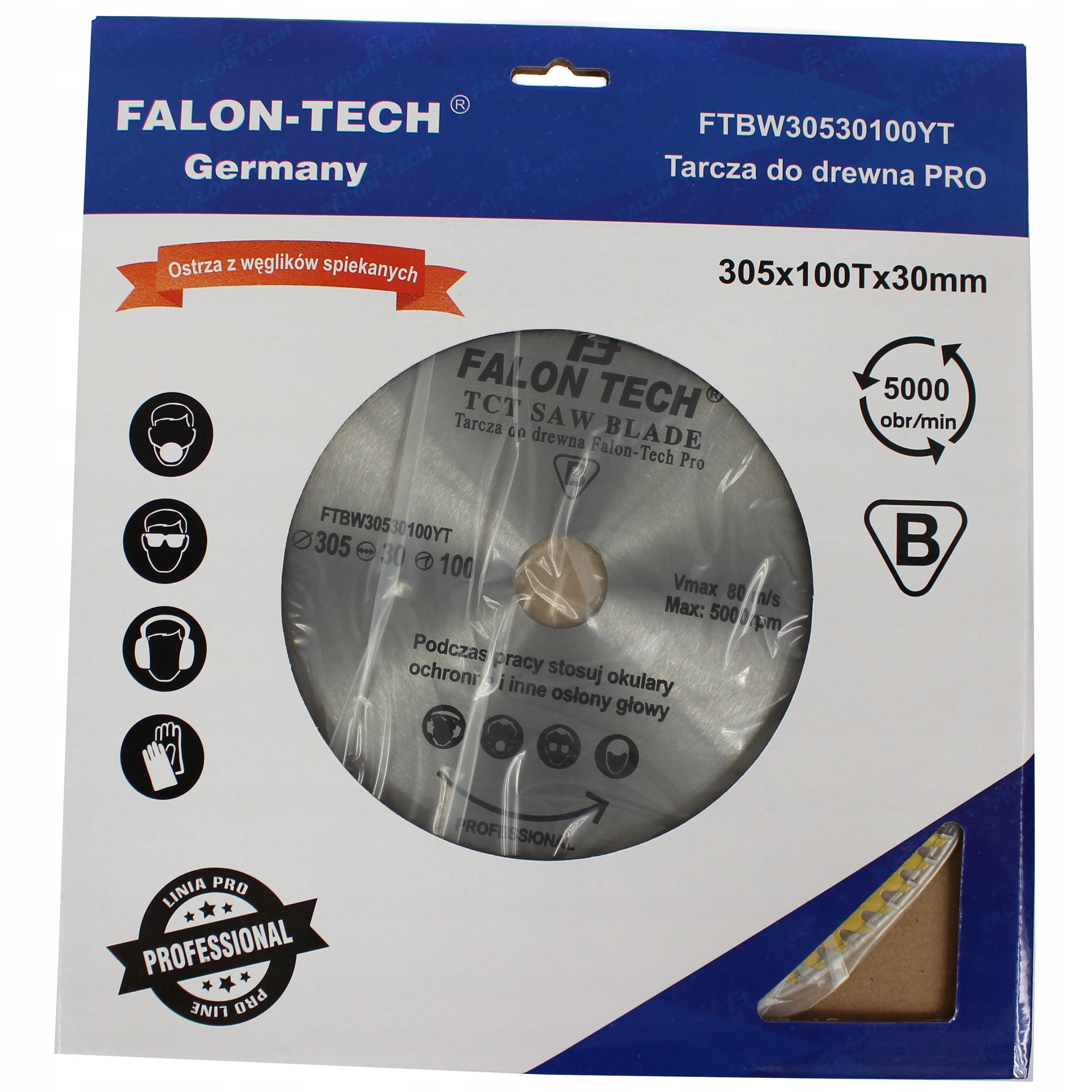 TARCZA 305x30x100T PRO LINE Professional FALON-TECH DO DREWNA - obrazek 2