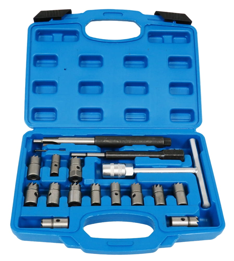 FREZY DO GNIAZD WTRYSKIWACZY WTRYSKÓW ZESTAW 17el - obrazek 4