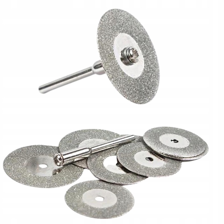 TARCZA DIAMENTOWA Ø50mm DO MINISZLIFIERKI DREMELA 10 TARCZ + 2 TRZPIENIE