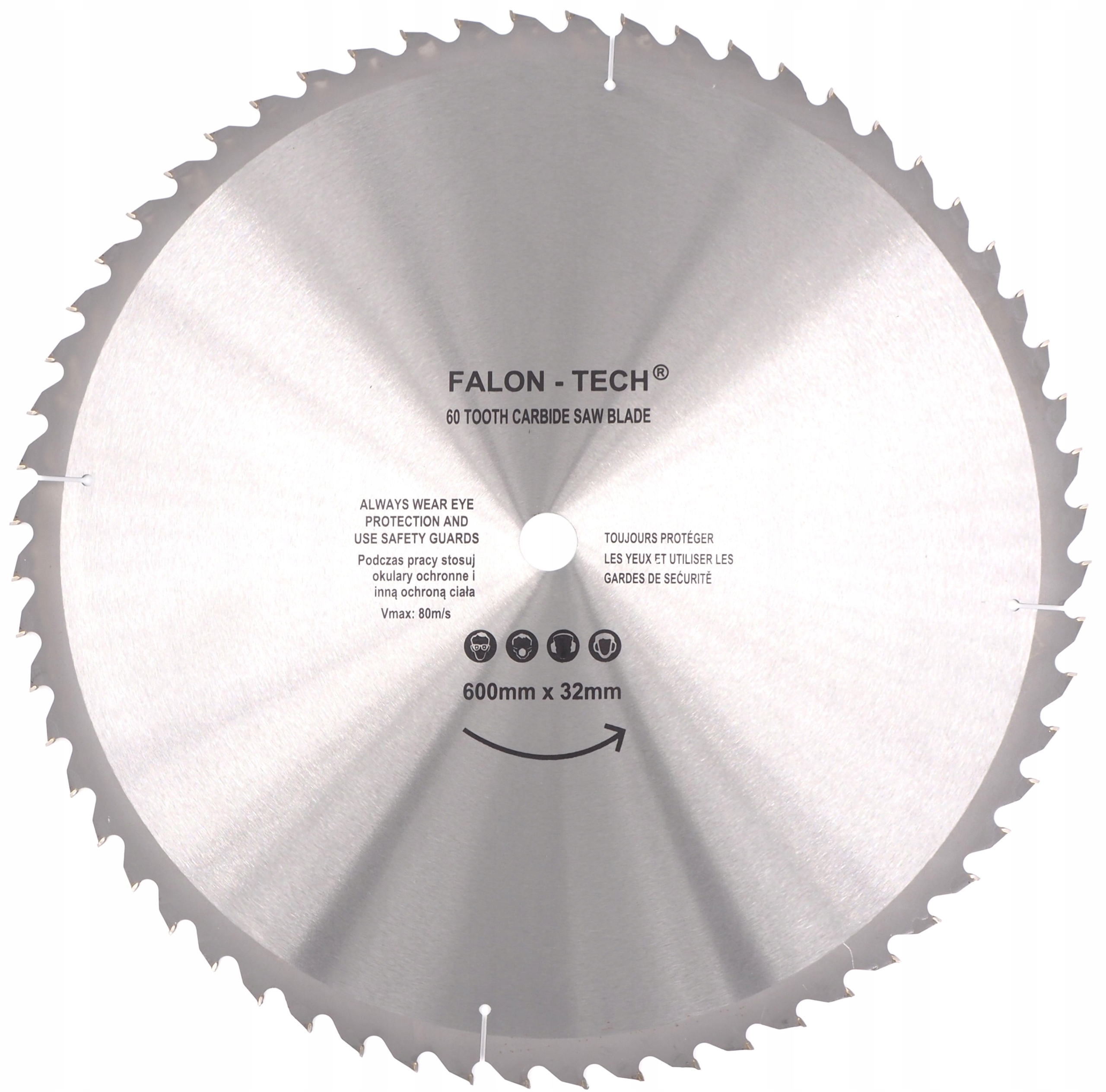 TARCZA PIŁA WIDIOWA DO DREWNA 600 mm x 32 x 60T Falon-Tech