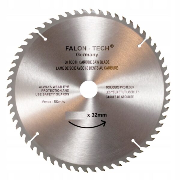 TARCZA PIŁA WIDIOWA DO DREWNA 600 mm x 32 x 60T Falon-Tech