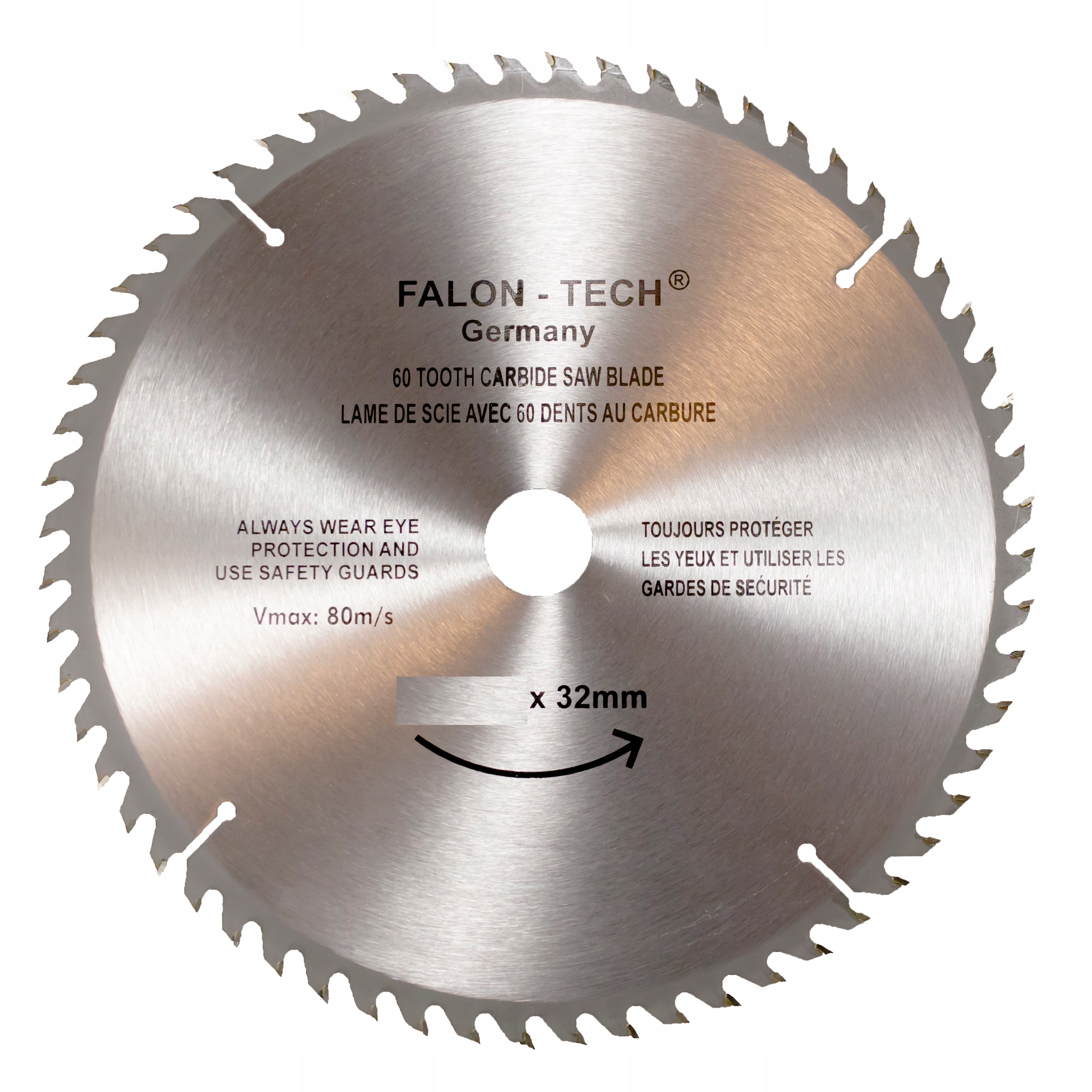 TARCZA PIŁA WIDIOWA DO DREWNA 600 mm x 32 x 60T Falon-Tech - obrazek 2