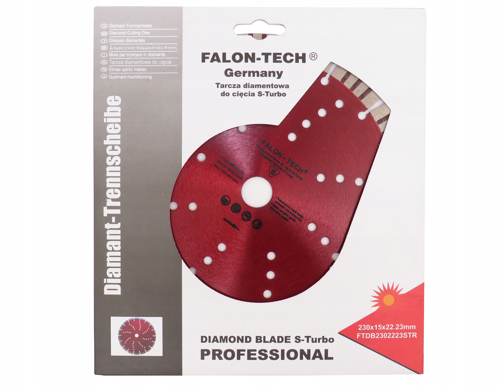 TARCZA DIAMENTOWA S-TURBO PROFESSIONAL GRANIT BETON KOSTKIA230 15 MM - obrazek 3