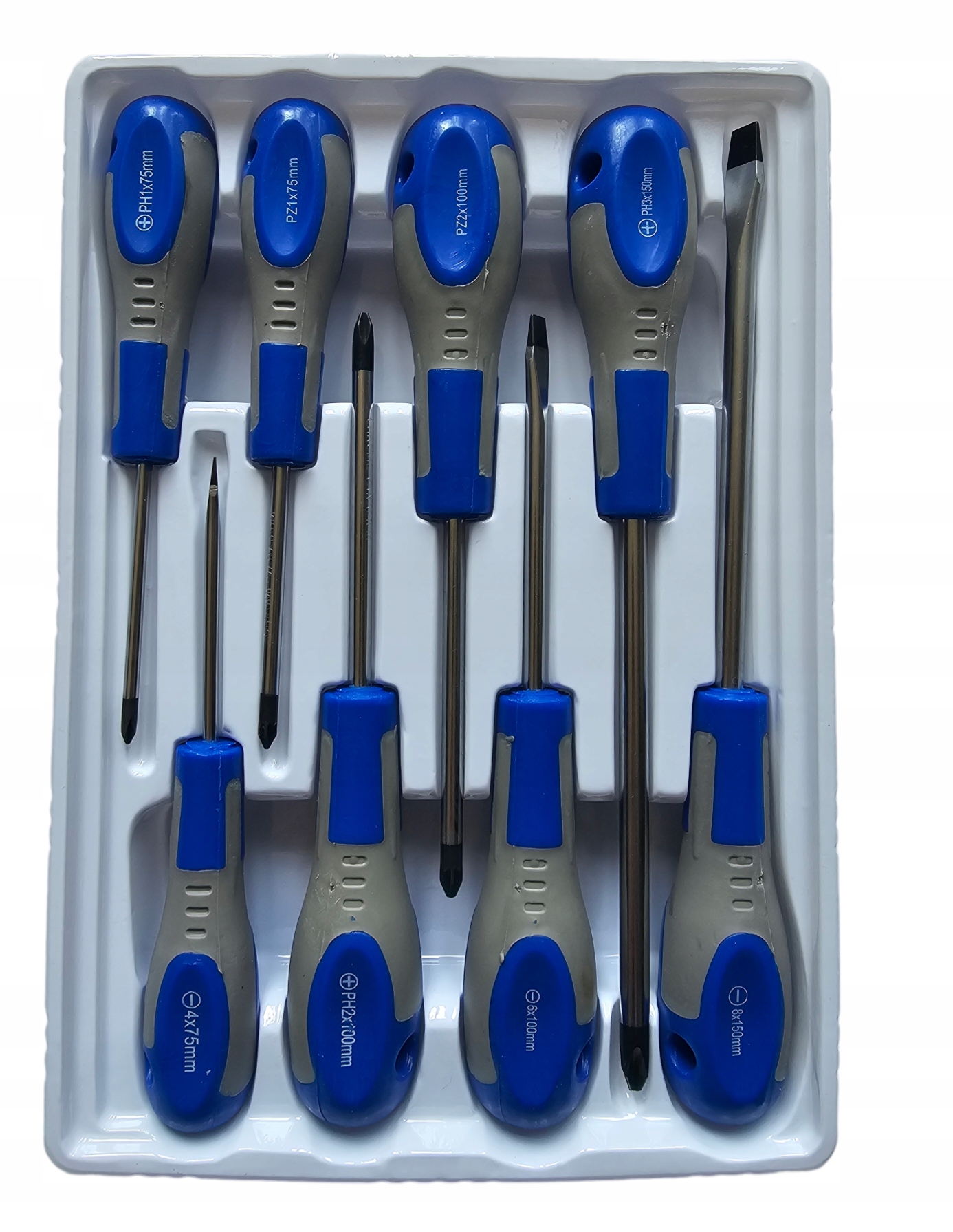 ŚRUBOKRĘTY WKRĘTAKI Z MAGNNESEM ZESTAW 8 szt. Cr-V - obrazek 3