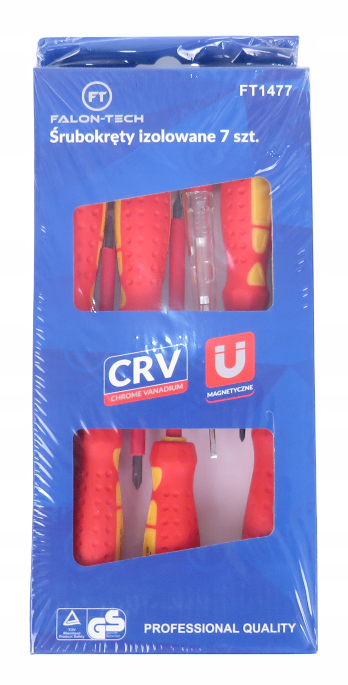 ŚRUBOKRĘTY WKRĘTAKI IZOLOWANE ZESTAW 6 śrubokrętów + Próbnik napięcia - obrazek 4